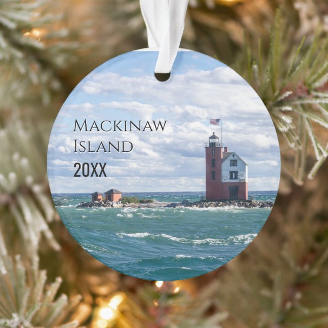 Ajoutez votre photo Vacances Île Mackinaw Noël (Arbre)