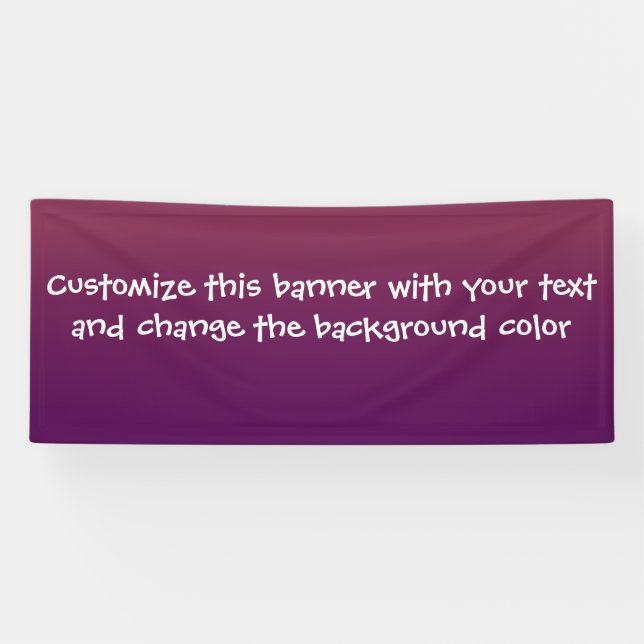 Ajoutez votre propre bannière de message (Horizontal)