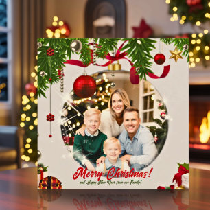 Ajoutez votre propre carte de décoration de Noël a