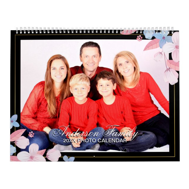 Ajoutez Votre Propre Photo 2 Page Grand Calendrier (Protection)