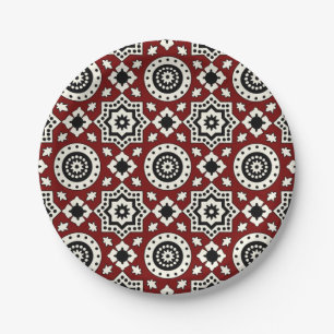 Ajrak Tribal Pattern Plate