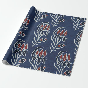 Ajrakh Pattern and block print Pattern and batik p Wrapping Paper