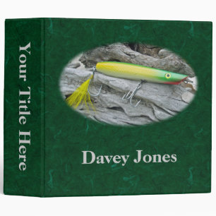 AJS Popper "Green Greenie" Saltwater Fishing Lure Binder