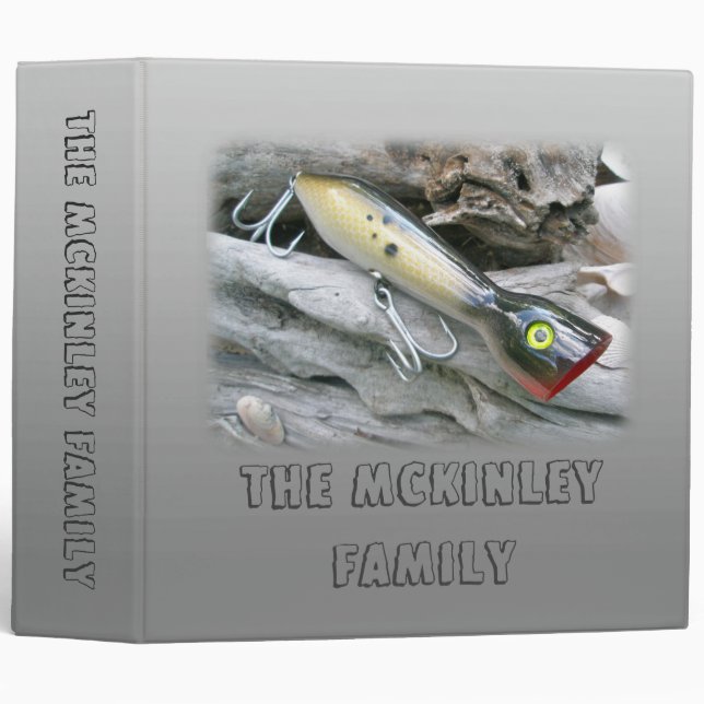 AJS Saltwater Lure Popper Mullet Binder (Front/Spine)