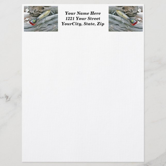 AJS Saltwater Lure Popper Mullet Letterhead (Front)