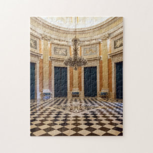 Ajuda Royal Palace. Sala dos Archeiros Hall Lisbon Jigsaw Puzzle