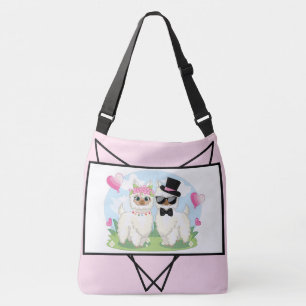 Ajustable Adorables Llama Love Cute Llama Couple Sac fourre-