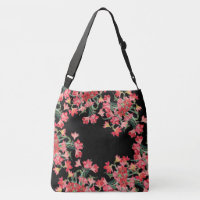 Amarylis rouge fleurit le sac fourre-tout floral à