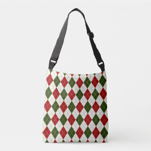 Ajustable Arlequin Vintage de Noël Plaid   Sac carrossable