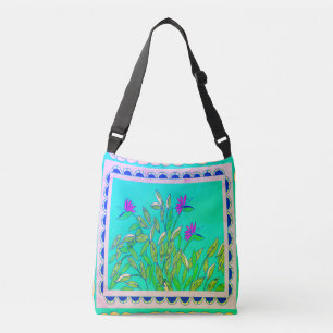 Ajustable Baja Bird of Paradise Vintage Crossbody Sac