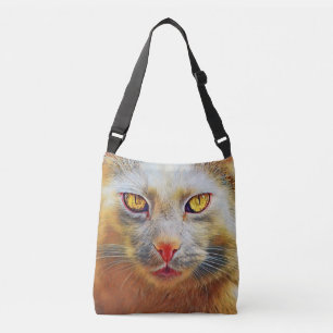 Ajustable Cute chat Golden Face Sac fourre-tout