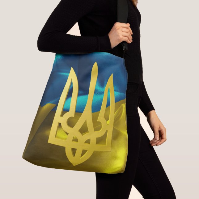 Ajustable Drapeau de l'Ukraine 3D et sac fourre-tout à (De près)