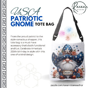 Ajustable États-Unis célébrant 250 ans sac fourre-tout gnome