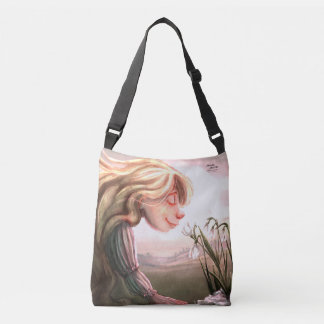Ajustable Fille au perce-neige de printemps Illustration Sac