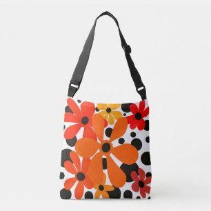 Ajustable Fleurs abstraites et amusantes dans un sac orange