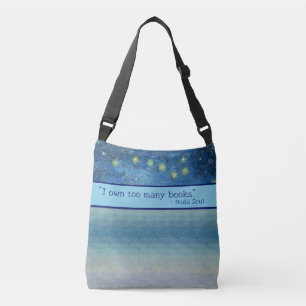 Ajustable Funny Blue sac de livre de booklover Fourre-tout
