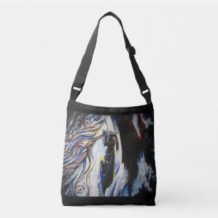 Ajustable Gypsy Vanner Cheval Eye Cross Body Sac fourre-tout