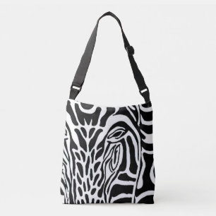 Ajustable Impression Zebra - Sac fourre-tout croisé