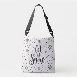 Ajustable Laisser neiger Noël Calligraphie   Sac carrossable