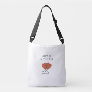 Ajustable "L'amour est dans l'air" mignon Sac fourre-tout de