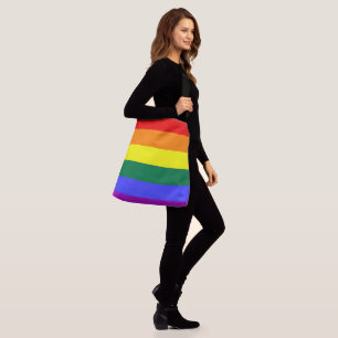 Ajustable LGBT Rainbow Pride Drapeau POA Sac carrossable