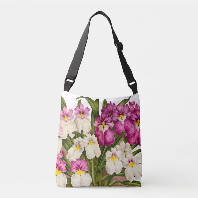 Ajustable L'orchidée de pensée botanique fleurit le sac (Devant)