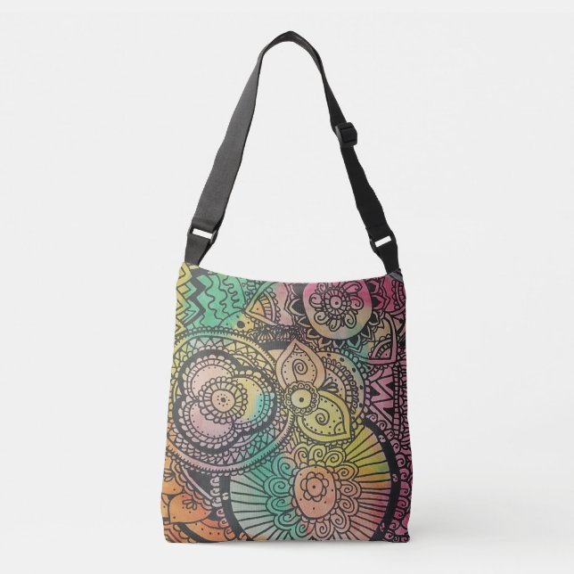 Ajustable "Mandalas mystiques : Sac fourre-tout pour des voy (Devant)