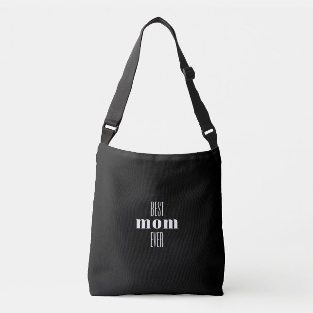 Ajustable Meilleure maman jamais typographique Sac fourre-to (Devant)