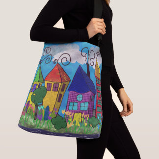 Ajustable Petit sac à bandoulière tout en longueur de villag