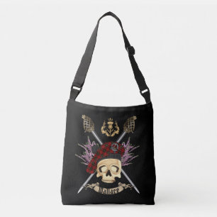 Ajustable Portefeuille Skull & Epées Croisées Drawstring Sac