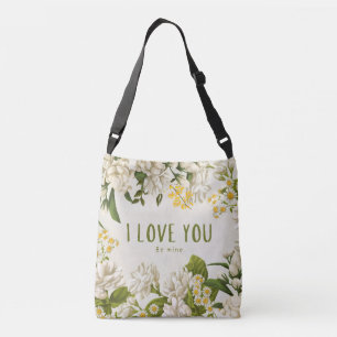 Ajustable Romantique Floral Je T'Aime Être Mon Sac Corps Cro