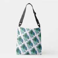 Sac à bandoulière avec impression de bouledogue