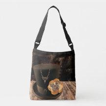 Sac à bandoulière chapeau haut de forme Steampunk