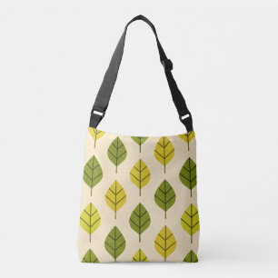 Ajustable Sac à bandoulière Feuilles Vertes et Jaunes