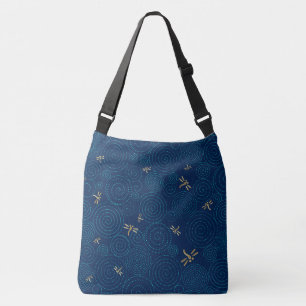 Ajustable sac à bandoulière libellules sous la pluie