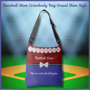 Ajustable Sac à bandoulière pour maman de baseball Grand Sla