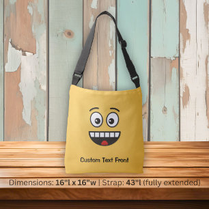Ajustable Sac à bandoulière Smiling Face with Open Mouth