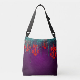 Ajustable Sac à bandoulière vibrant inspiré de l'art – Audac