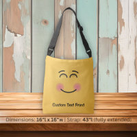 Sac à bandoulière visage souriant avec yeux souria