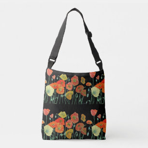 Ajustable Sac à fleurs fleuris rouge orange jaune Poppies