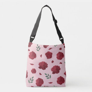 Ajustable Sac à main à motif de rose   Sac fourre-tout
