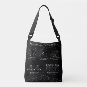 Ajustable Sac à main Marin County Night Sky Medium Black