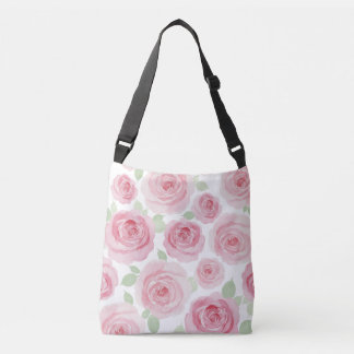 Ajustable Sac à main rose artistique aquarelle