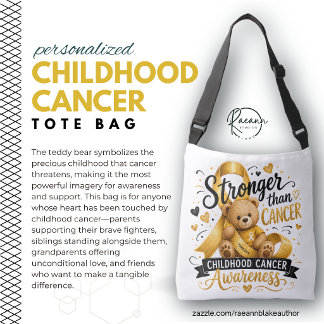 Ajustable Sac à Tote Ourson Plus Fort que le Cancer