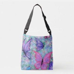 Ajustable Sac bandoulière avec papillons