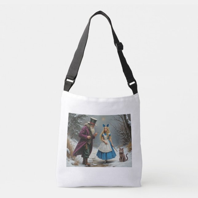Ajustable Sac blanc Alice d'hiver (Devant)
