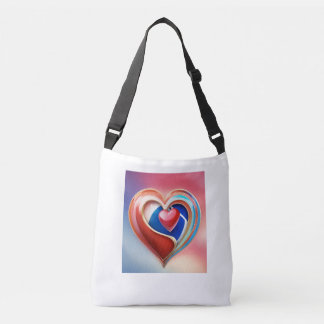 Ajustable Sac blanc avec logo Red Heart Love - Carry Love Wh