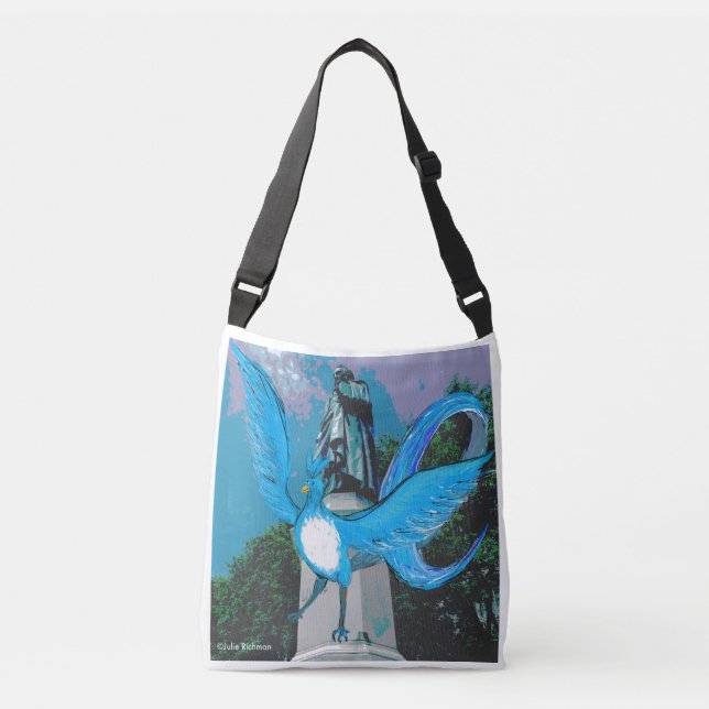 Ajustable Sac bleu d'oiseau (Devant)