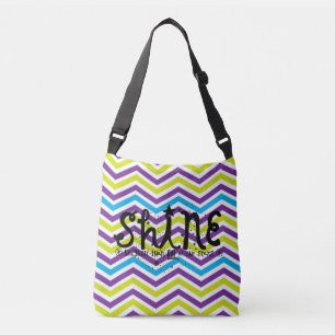 Ajustable Sac brillant brillant coloré Chevron