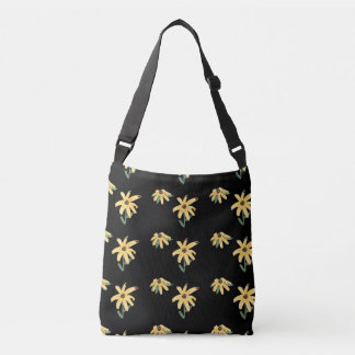 Ajustable Sac carrossable à fleurs jaunes